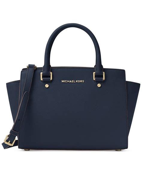 michael kors selma medium satchel blue|Michael Kors selma medium black.